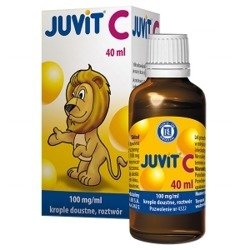 JUVIT C KROPLE DOUSTNE 0,1G/1ML 40ML