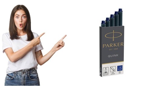 Naboje do piór PARKER standard niebieskie 5 szt.