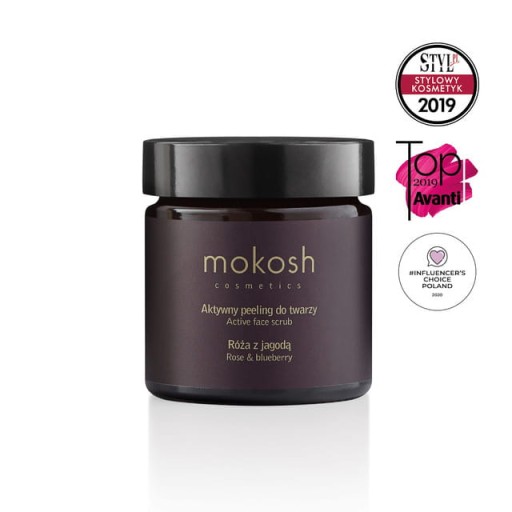 MOKOSH Aktywny peeling do twarzy Róża jagoda 60 ml