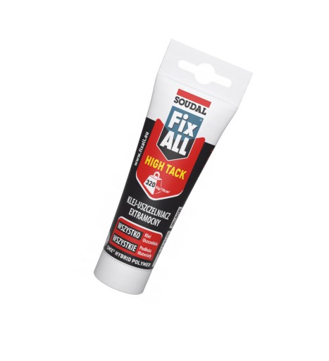 Soudal Klej Fix All High Tack Extra Mocny Uszczelniacz 125ml Biały