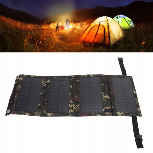 PRZENOŚNA PANEL ŁADOWANIA SŁONECZNEGO 20W 5V ZESTAW