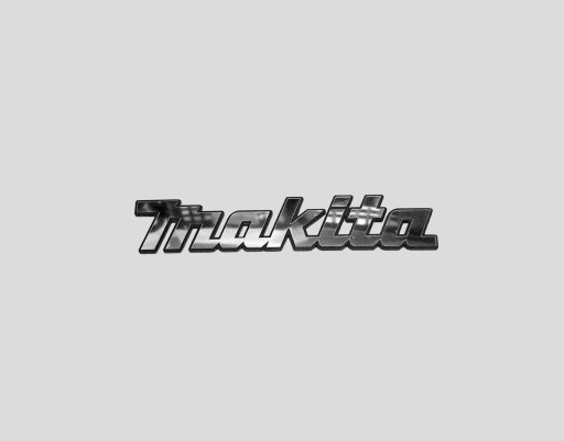 MAKITA naklejka emblemat 35x7mm * SREBRNA POŁYSK