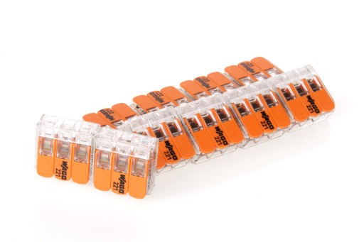 SZYBKOZŁĄCZKA ZŁĄCZKA WAGO 3x4 DRUT/LINKA ZESTAW 10 SZTUK