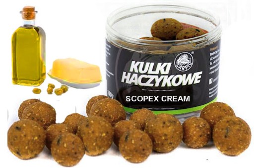 Kulki Proteinowe Hakowe 16-20mm 100g Scopex Cream