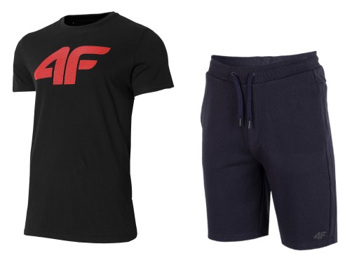 4F ZESTAW MĘSKI T-SHIRT SPODENKI KOMPLET