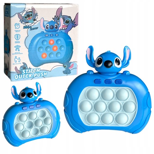 POP IT GRA ELEKTRONICZNA ZRĘCZNOŚCIOWA ANTYSTRESOWA STITCH