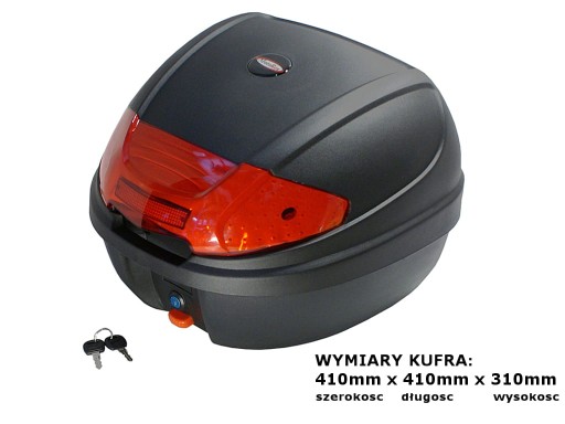 KUFER Z PŁYTĄ YM-830 SKUTER MOTOCYKL NA 1 KASK