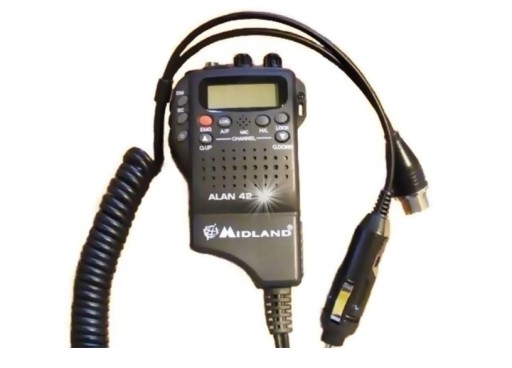 RĘCZNE RADIO CB MIDLAND ALAN 42 DS RĘCZNIAK NA BATERIE LUB ADAPTOR DO AUTA