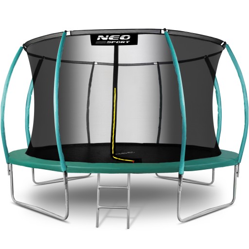 TRAMPOLINA OGRODOWA DLA DZIECI DRABINKA 435cm 14ft