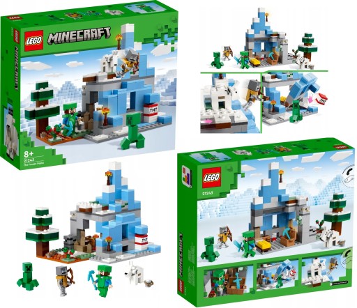 LEGO MINECRAFT 21243 OŚNIEŻONE SZCZYTY PREZENT