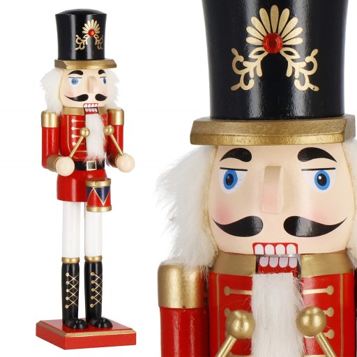 DZIADEK DO ORZECHÓW DREWNIANY FIGURKA PREZENT 38cm