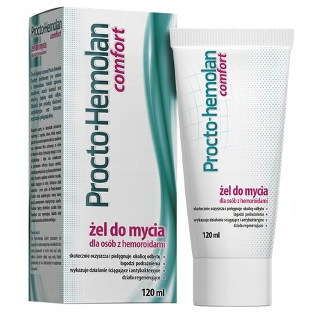 Procto-Hemolan Comfort, żel do mycia dla osób z hemoroidami, 120 ml