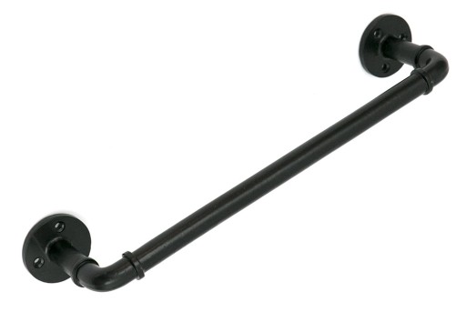 WIESZAK CZARNY NA RĘCZNIK 35cm ŁAZIENKOWY UCHWYT