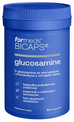 Bicaps ForMeds GLUKOZAMINA I CHONDROITYNA 60kaps. Wsparcie stawów Chrząstka