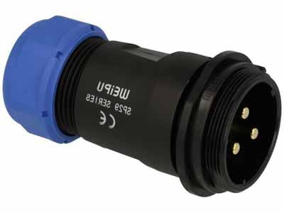 SPP2911-3WZ Wtyk 3 pin na kabel okrągły, IP68