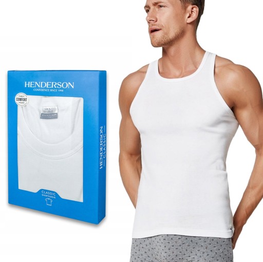 HENDERSON 1480 PODKOSZULKA MĘSKA 100% bawełna KOLORY - XL