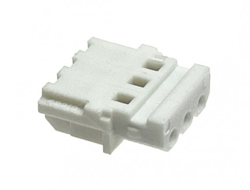 Wtyk 3pin r.:2.50mm na przewód [8szt] MOLEX biały