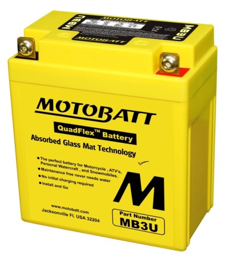 MOTOBATT AKUMULATOR MOTO. 12V 3AH/50A P+ (WYM:98X56X110/110)