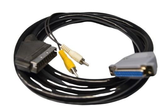 AMIGA EURO KABEL HQ przewód Oplot TV SCART 3m