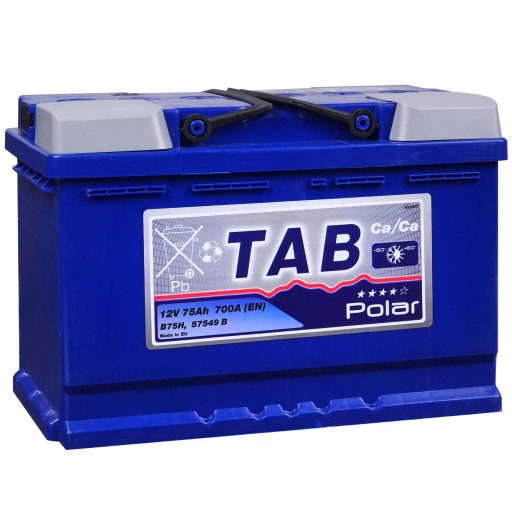 Akumulator TAB POLAR BLUE 75Ah 700A wysoki