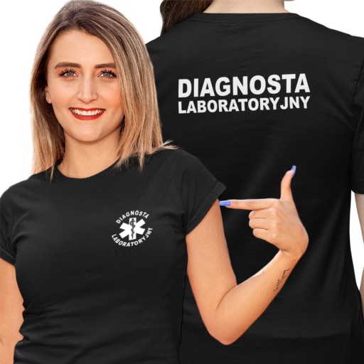 Damska koszulka medyczna Diagnosta Laboratoryjny XXL