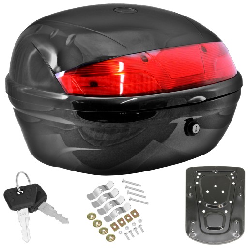 KUFER BAGAŻNIK 32L NA KASK METALOWA PŁYTA OPARCIE