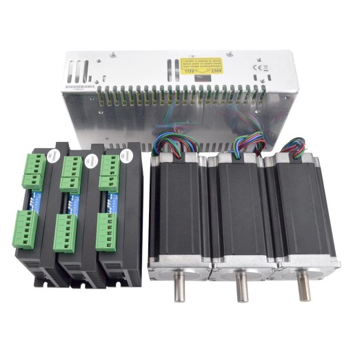 Zestaw krokowy 3-osiowy CNC serii TS 3.0 Nm - sil