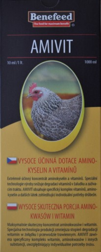 Benefeed Amivit 1000ml witaminy i aminokwasy dla DROBIU