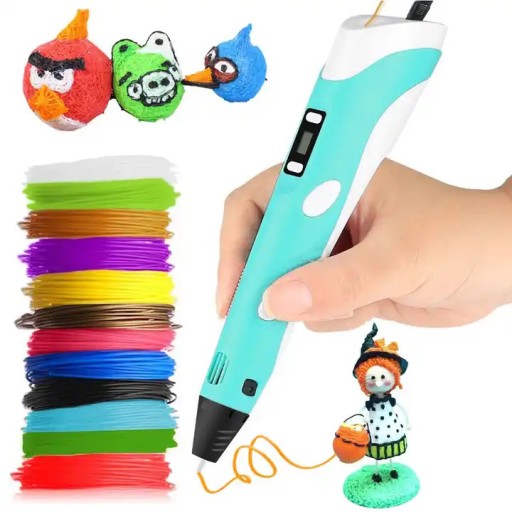 DŁUGOPIS 3D Dla Dzieci DRUKARKA 3 D PEN Magiczny + FILAMENT PLA 110 METRÓW