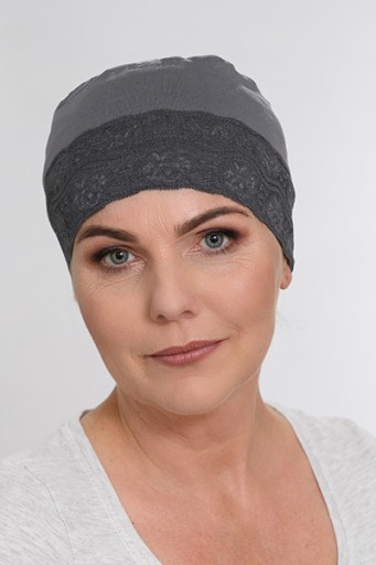 Turban ŚPIOSZEK Z KORONKĄ Turbany Lidia 1/42