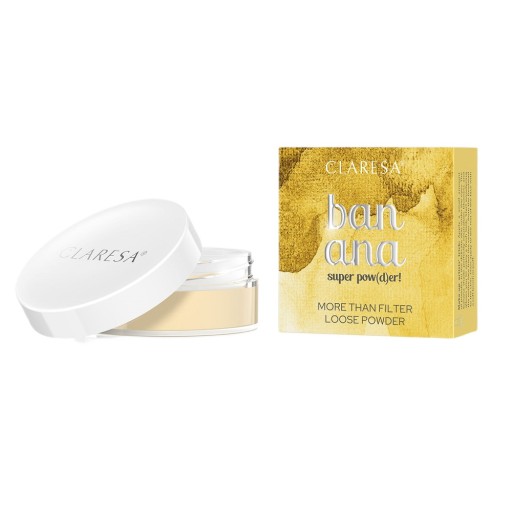 CLARESA Banana Super Pow(d)er! Puder do twarzy sypki bananowy 12g