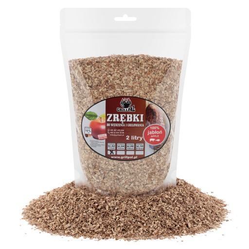 Zrębki wędzarnicze JABŁOŃ KL-08/2L GRILLPAL