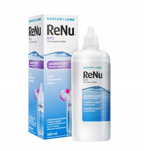 Płyn do soczewek ReNu MPS 360 ml + pojemniczek