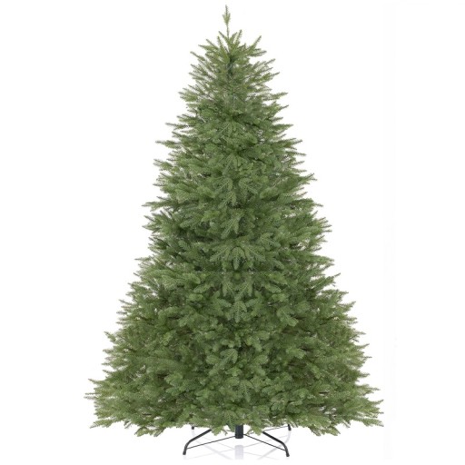 Choinka sztuczna 150cm Świerk jak żywa Zielona na stojaku PREMIUM