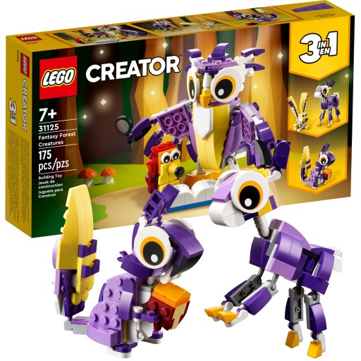 LEGO 3w1 31125 Fantastyczne leśne stworzenia