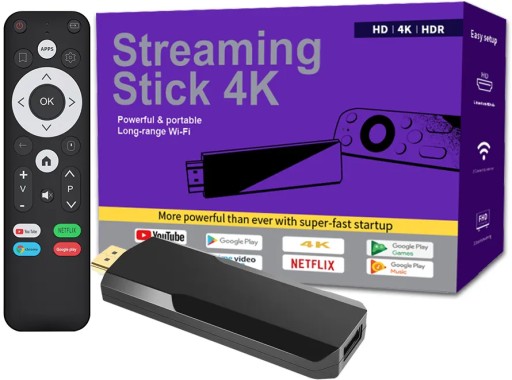 ODTWARZACZ MULTIMEDIALNY SMART TV STICK BOX BLUETOOTH 4K WIFI ANDROID