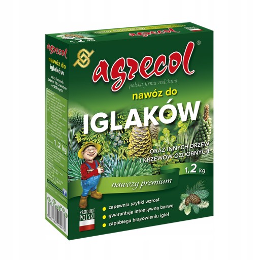 NAWÓZ DO IGLAKÓW DRZEW I KRZEWÓW 1,2kg AGRECOL