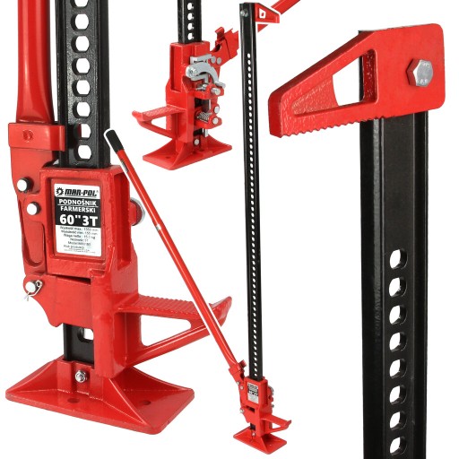 PODNOŚNIK FARMERSKI KOLEJOWY HI-LIFT 3T 60 LEWAREK