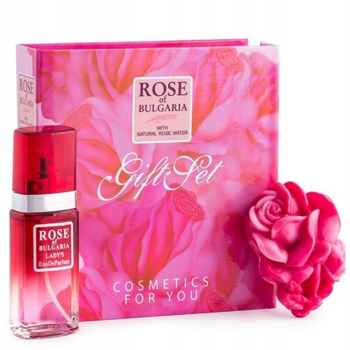 ZESTAW na PREZENT PERFUMY + MYDEŁKO RÓŻANE W PIĘKNYM ETUI Rose of Bulgaria