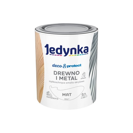 JEDYNKA EMALIA AKRYLOWA 0.7L BIAŁY MAT