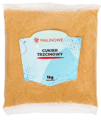 CUKIER TRZCINOWY 1kg BRĄZOWY NATURALNY JAKOŚĆ PREMIUM