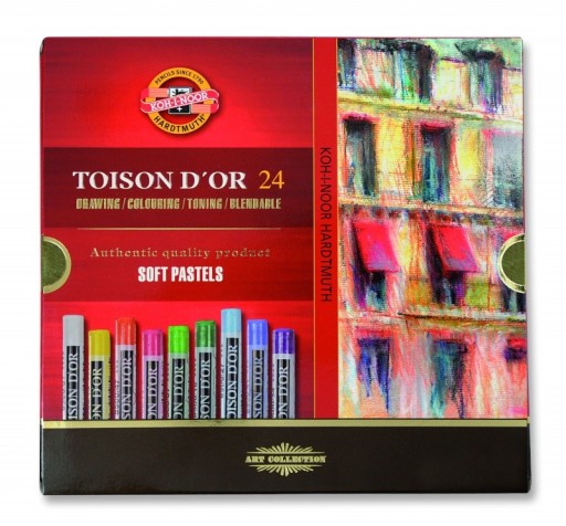 Pastele Suche Kredki Koh-I-Noor Toison D'or 8514N/24 24 kolory