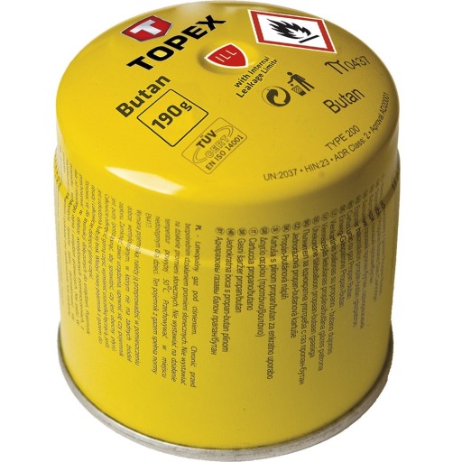 TOPEX NABÓJ Z GAZEM BUTAN 190G 44E150