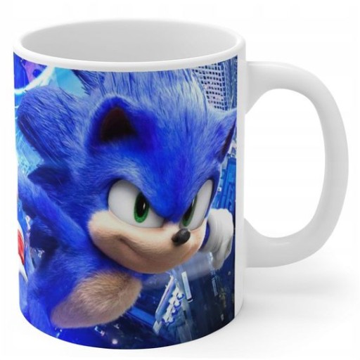Kubek + imię Sonic szybki jak błyskawica Hedgehog