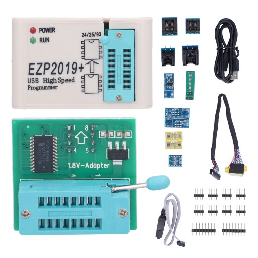 Programator USB SPI EPROM Flash 24 25 93 BIOS Programowalny układ logiczny EZP