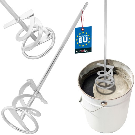 MIESZADŁO SDS PLUS+ SPIRALNE ŚLIMAKOWE STAL BUDOWLANE DO ZAPRAW KLEJU 120MM