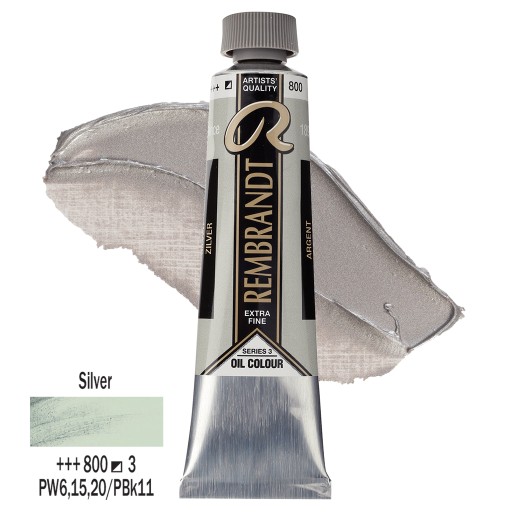 TALENS REMBRANDT OIL 40ML 800 SILVER farba olejna