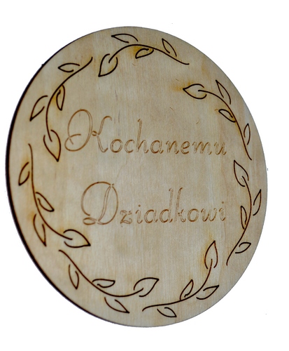 PODKŁADKA pod kubek napis KOCHANEMU DZIADKOWI DB8
