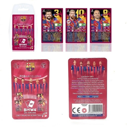 GRA TOP TRUMPS FC BARCELONA KARTY WINNING MOVES