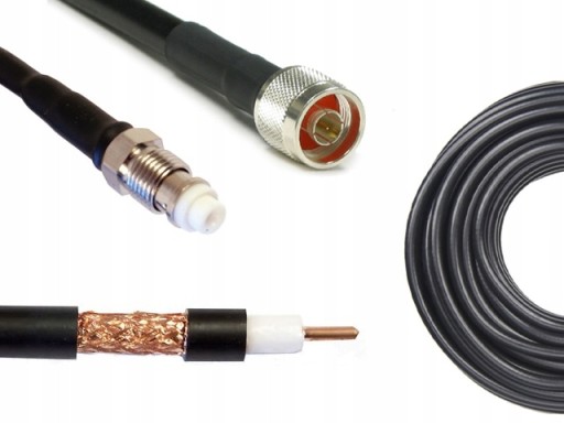 KONEKTOR ANTENOWY 15m WTYKI Nm-FMEż PRZEWÓD SRF400